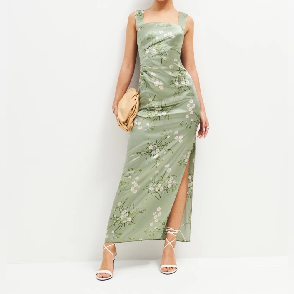Reformation Earl Silk Dress Size 4 in Bonita